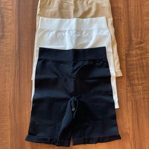 Reamphy Slip Shorts in Nude, White, and Black